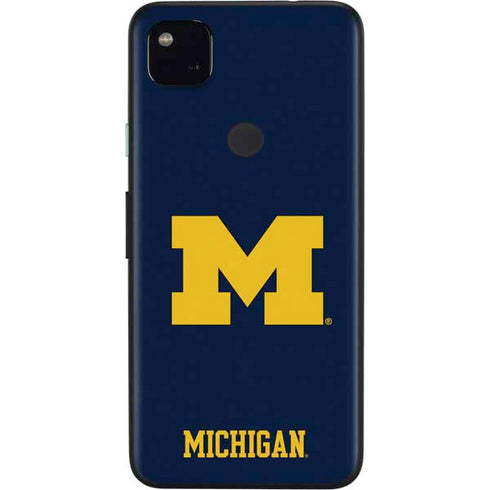 University of Michigan M Logo Google Pixel 4a Skin